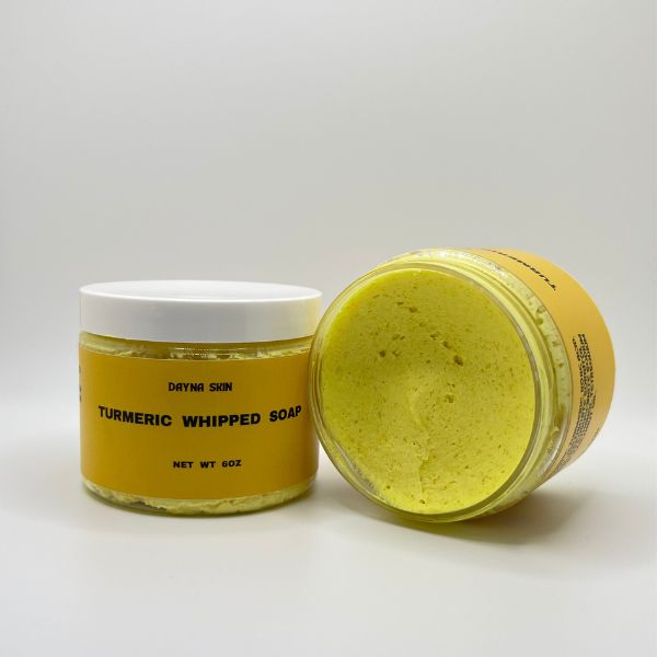 Golden glow whipped soap